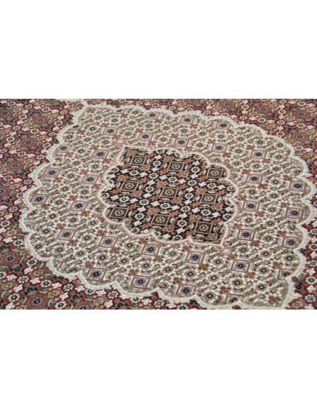 tappeto Sirsa Silk Tabriz Ma 562 rosso crema