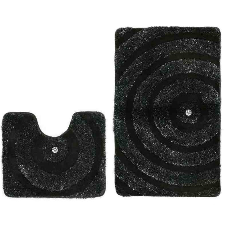 tappeto geometrico Whirl 935s nero