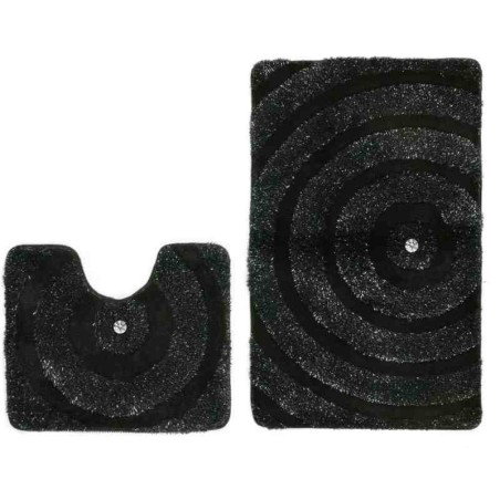 tappeto geometrico Whirl 935s nero
