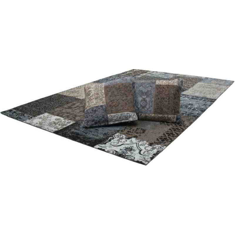 tappeto e cuscino patchwork Symphony 160 marrone tappeto e cuscino omaggio