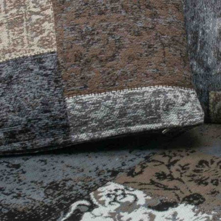 tappeto e cuscino patchwork Symphony 160 marrone tappeto e cuscino omaggio