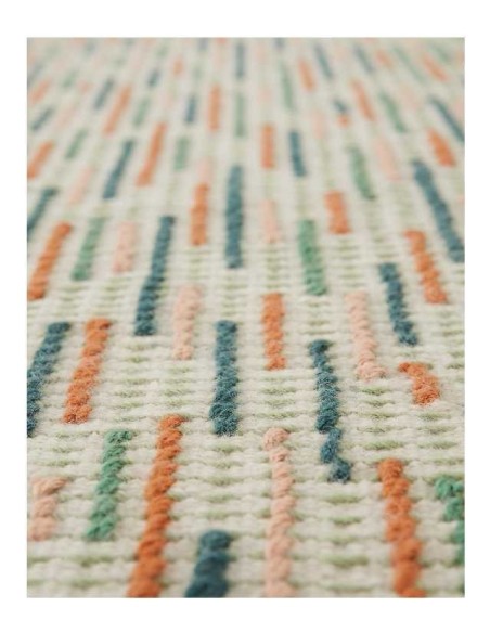 tappeto moderno GAN Backstitch Busy Green