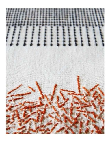 tappeto moderno GAN Backstitch Calm Brick