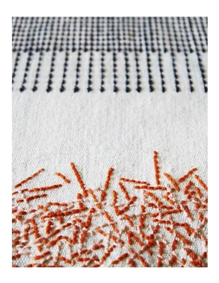 tappeto moderno GAN Backstitch Calm Brick