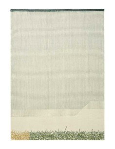 tappeto moderno GAN Backstitch Calm Green