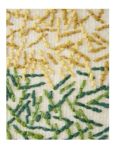 tappeto moderno GAN Backstitch Calm Green 2
