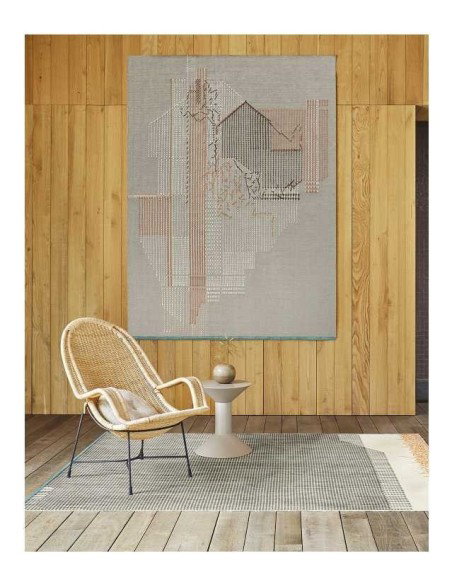 tappeto moderno GAN Backstitch Composition Brick