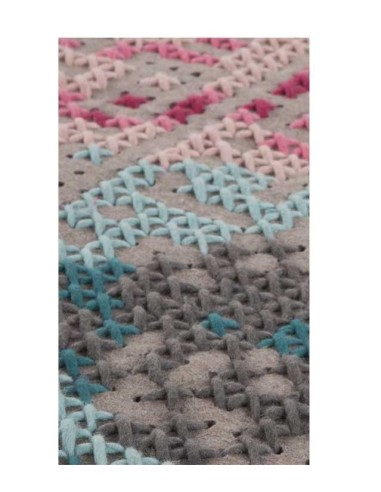 tappeto moderno GAN Canevas Flowers Mini Colour