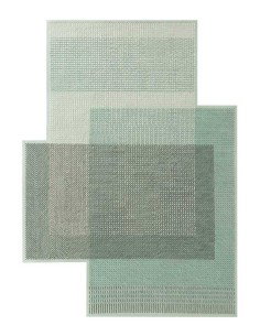 tappeto moderno GAN Canevas Geo Green