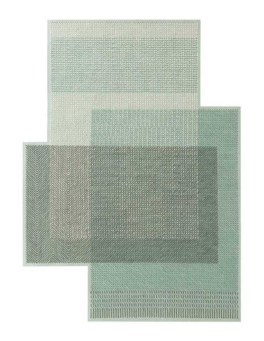 tappeto moderno GAN Canevas Geo Green