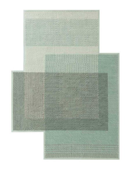 tappeto moderno GAN Canevas Geo Green