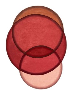 tappeto moderno GAN Crystal Red