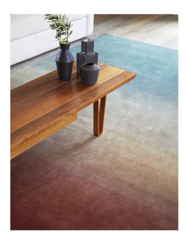 tappeto moderno GAN Degrade Petrol-Wine