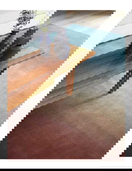 tappeto moderno GAN Degrade Petrol-Wine