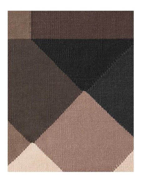 tappeto moderno GAN Diamond Kilim Blue-Brown 