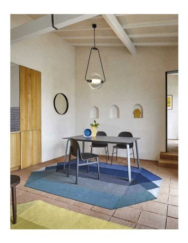 tappeto moderno GAN Diamond Kilim Blue-Green