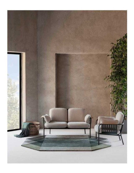 tappeto moderno GAN Diamond Green-Grey