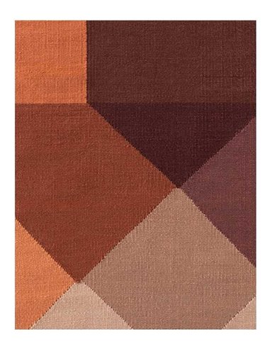 tappeto moderno GAN Diamond Kilim Orange-Wine 