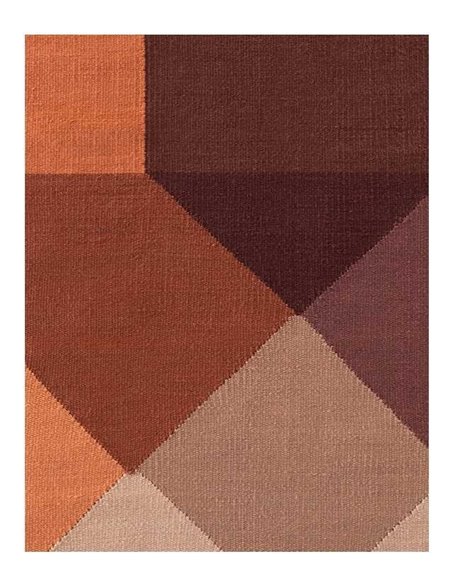 tappeto moderno GAN Diamond Kilim Orange-Wine 