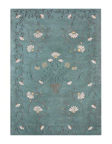 tappeto moderno GAN Dreams White Daisy Green 