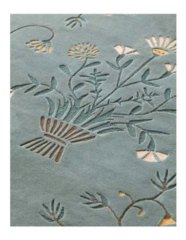 tappeto moderno GAN Dreams White Daisy Green 