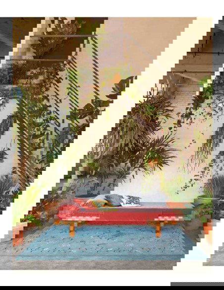 tappeto moderno GAN Dreams White Daisy Green 