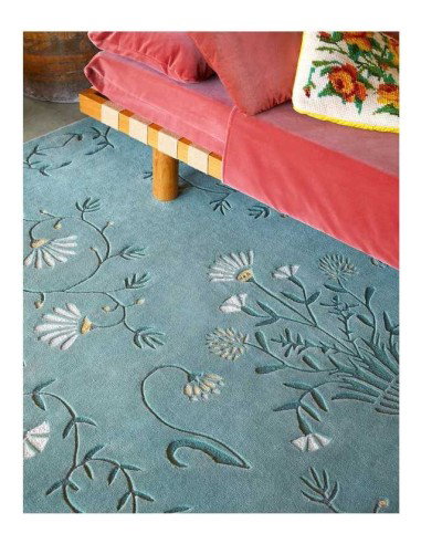 tappeto moderno GAN Dreams White Daisy Green 