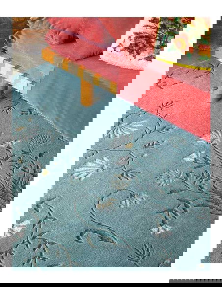 tappeto moderno GAN Dreams White Daisy Green 