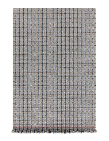 tappeto moderno GAN Garden Layers Checks Blue