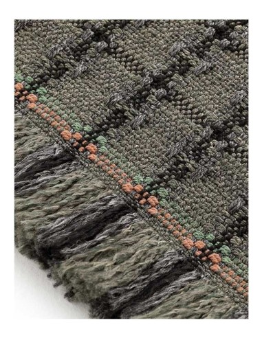 tappeto moderno GAN Garden Layers Checks Green