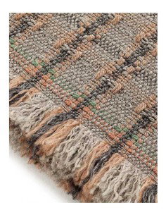 tappeto moderno GAN Garden Layers Checks Terracotta 2