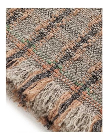 tappeto moderno GAN Garden Layers Checks Terracotta