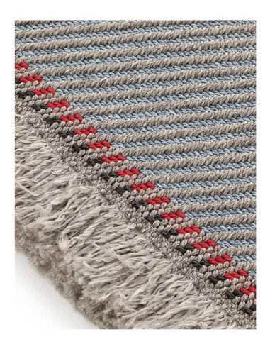 tappeto moderno GAN Garden Layers Diagonal Almond-Blue