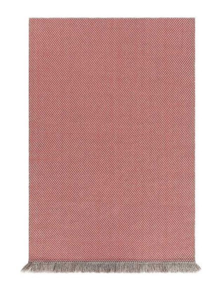 tappeto moderno GAN Garden Layers Diagonal Almond-Red
