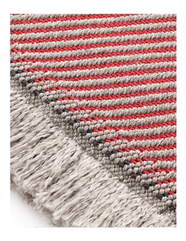 tappeto moderno GAN Garden Layers Diagonal Almond-Red