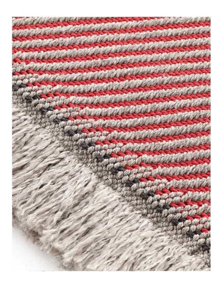 tappeto moderno GAN Garden Layers Diagonal Almond-Red
