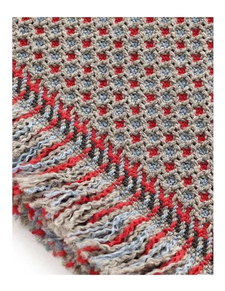 tappeto moderno GAN Garden Layers Gofre Blue