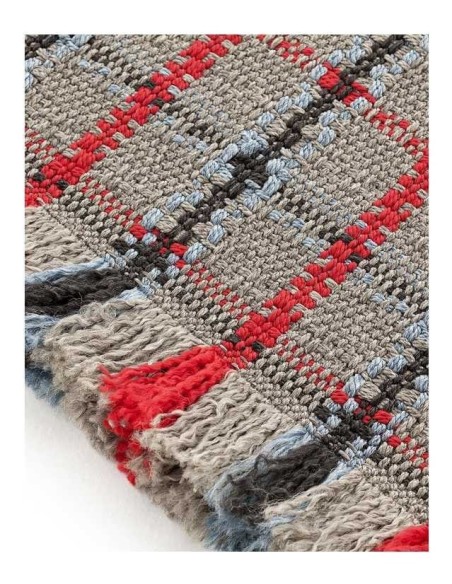 tappeto moderno GAN Garden Layers Tartan Blue