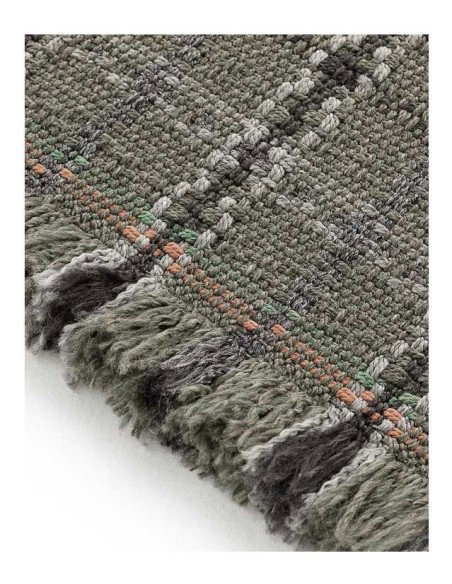 tappeto moderno GAN Garden Layers Tartan Green 