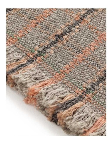 tappeto moderno GAN Garden Layers Tartan Terracotta