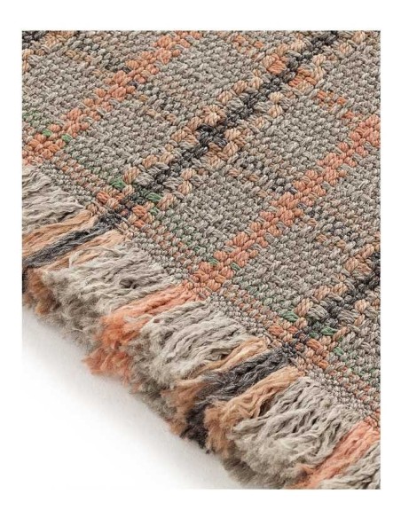 tappeto moderno GAN Garden Layers Tartan Terracotta