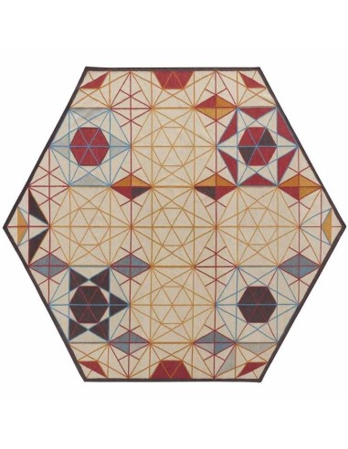 tappeto moderno GAN Hexa Orange