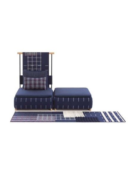 tappeto moderno GAN Lan Indigo