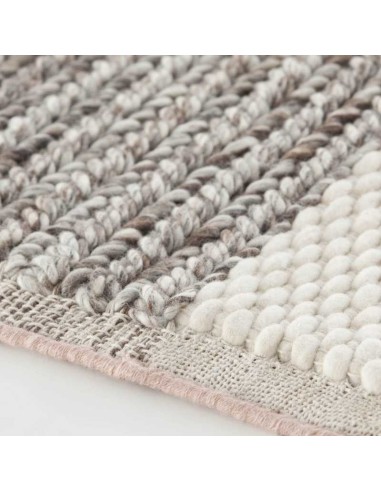 tappeto moderno GAN Mangas Space Plait Square Ivory