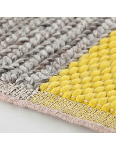 tappeto moderno GAN Mangas Space Plait Yellow