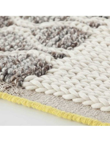 tappeto moderno GAN Mangas Space Rhombus Ivory