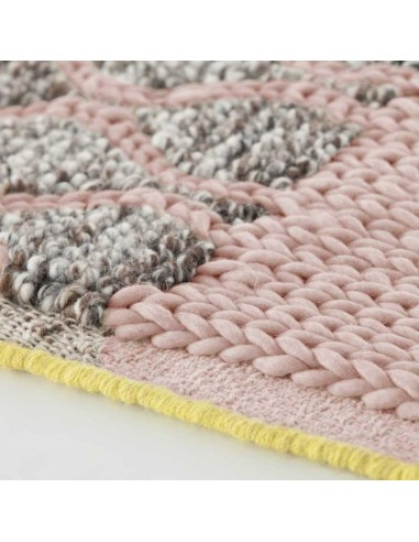 tappeto moderno GAN Mangas Space Rhombus Pink