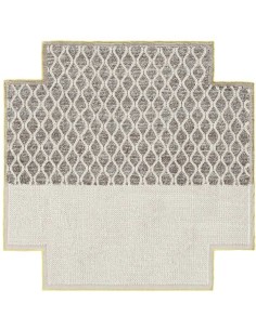 tappeto moderno GAN Mangas Space Rhombus Square Ivory