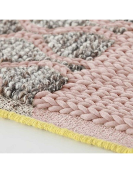 tappeto moderno GAN Mangas Space Rhombus Square Pink