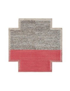 tappeto moderno GAN Mangas Space Square Plait Coral